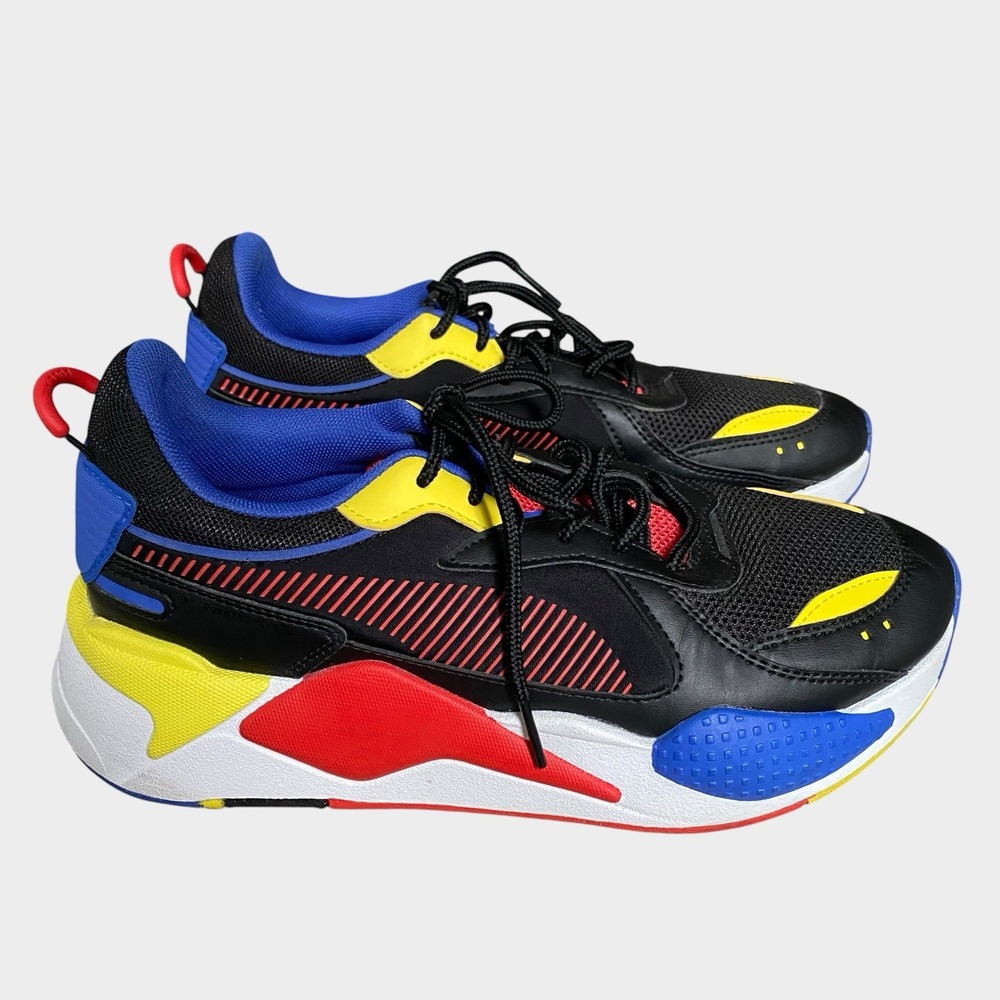 PUMA RS-X Core Jr Sneakers Big Kids Sz 7C EU 39/ 25cm Red Blue Yellow 373091